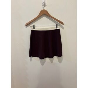 Wilo The Label Brown Ribbed Athletic Skirt Size Small